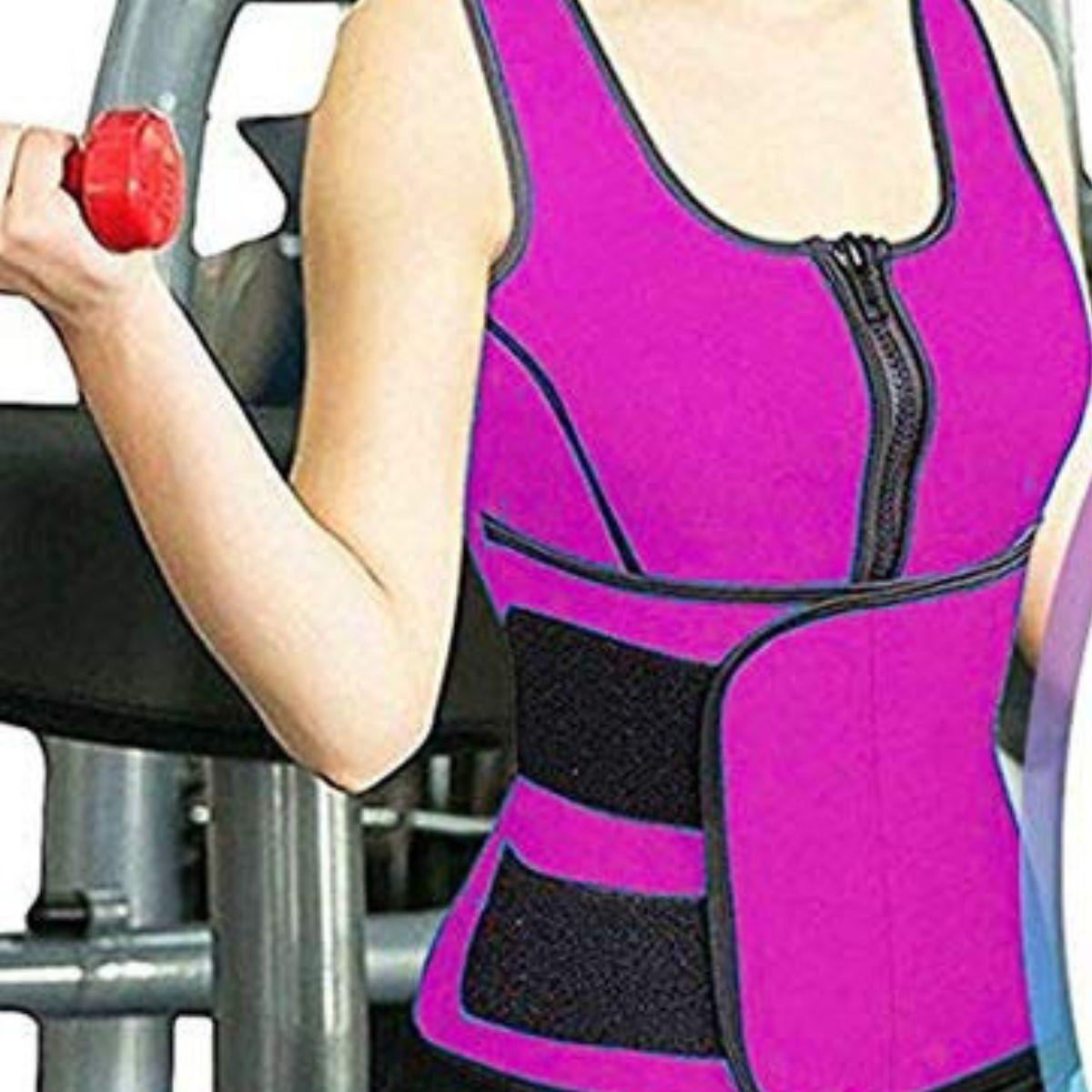 FAJA REDUCTORA AJUSTABLE EFECTO SAUNA TERMICA GYM LAU-2