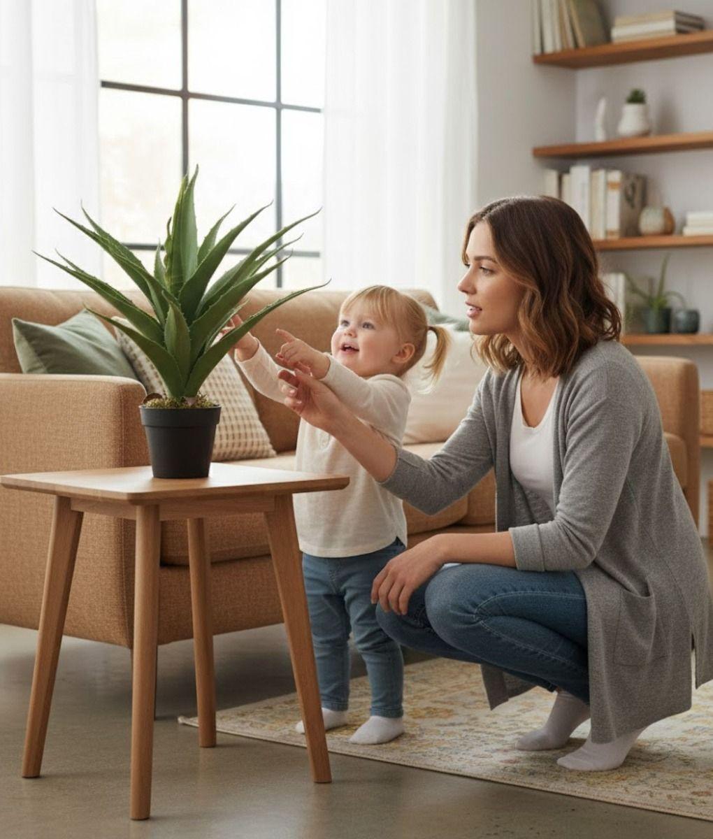 Planta Artificial Decorativa Estilizada Elegante Adorno Jhn-2