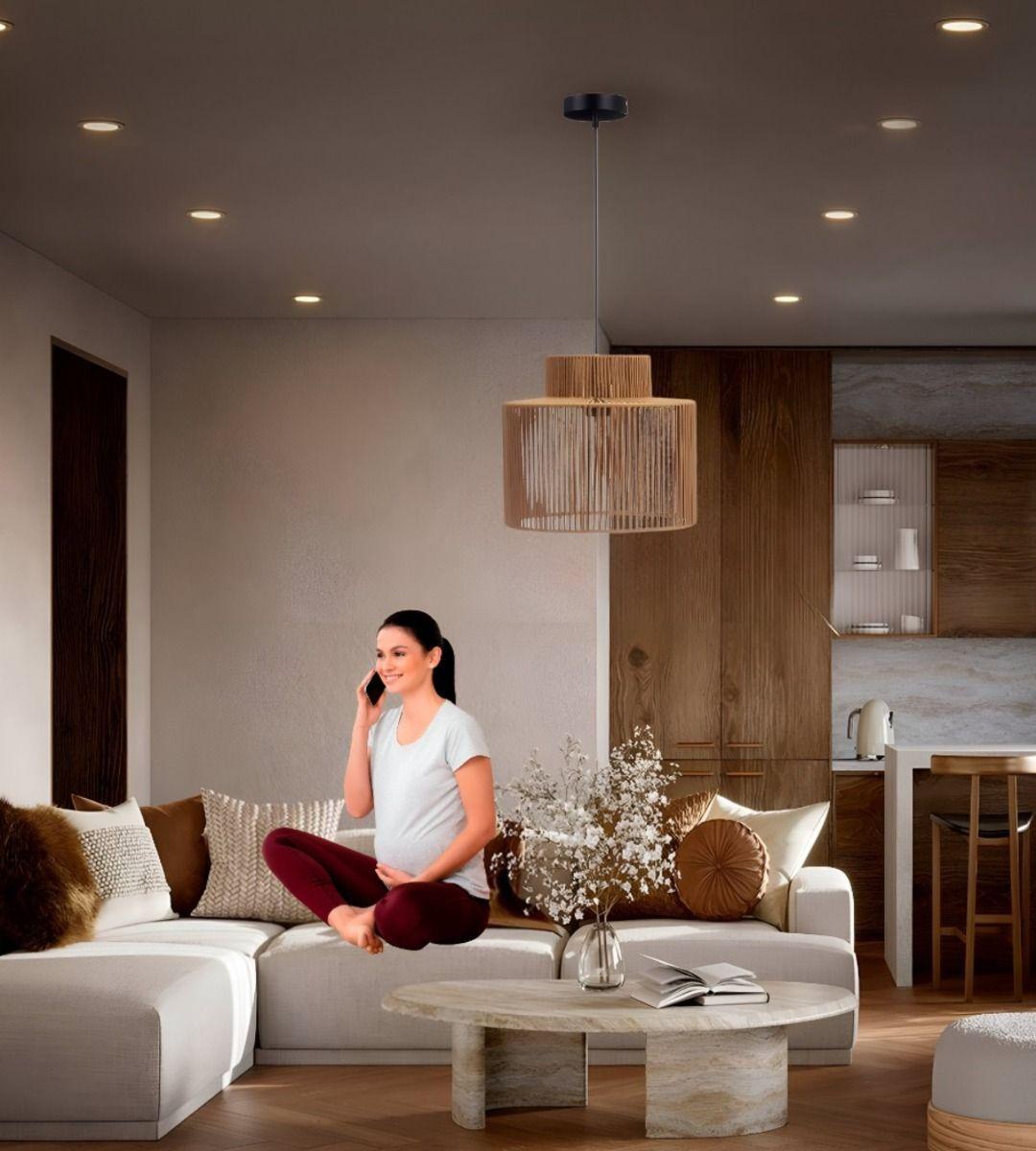 Lámpara Colgante Moderna Nórdica Cuerda Tejido Retro Jhn-4