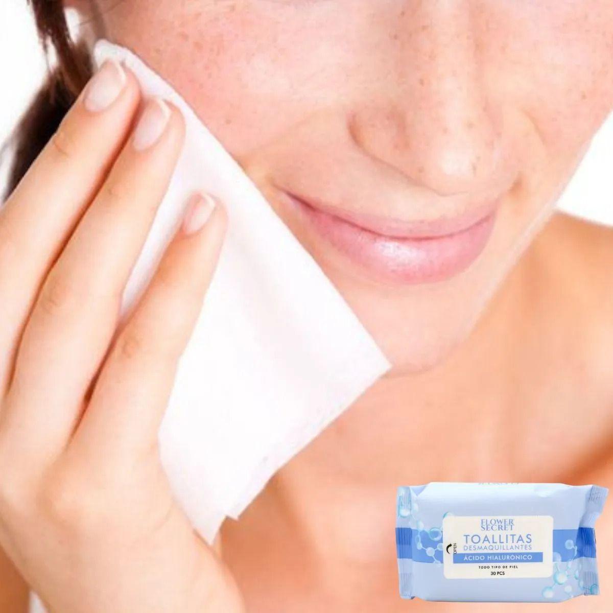 Paq 7 Toallitas Facial Desmaquilla  Ac.Hialuronico Lau-7