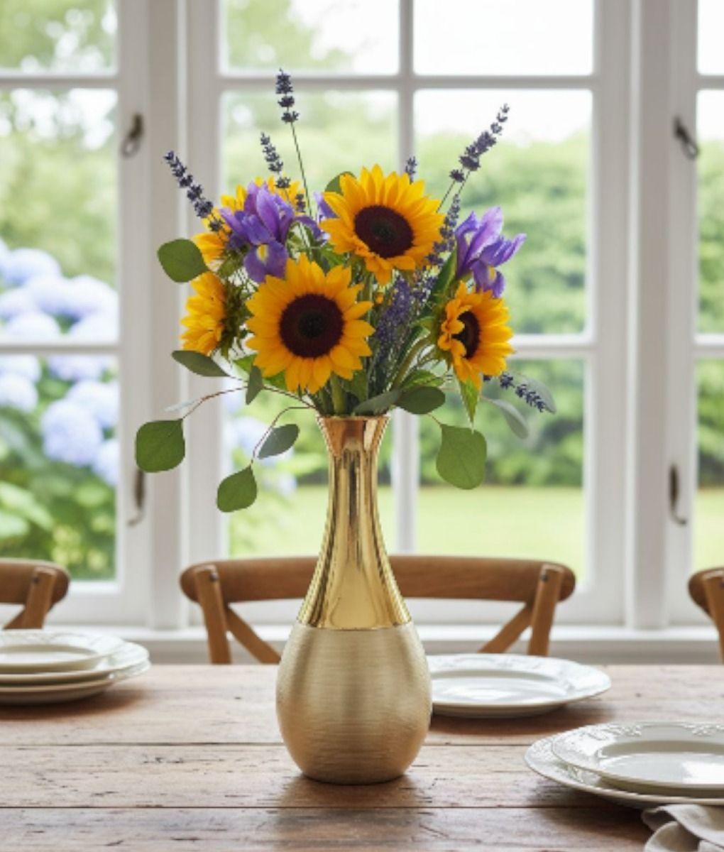 Florero Decorativo Moderno Silueta Gota Textura Dual Jhn-7