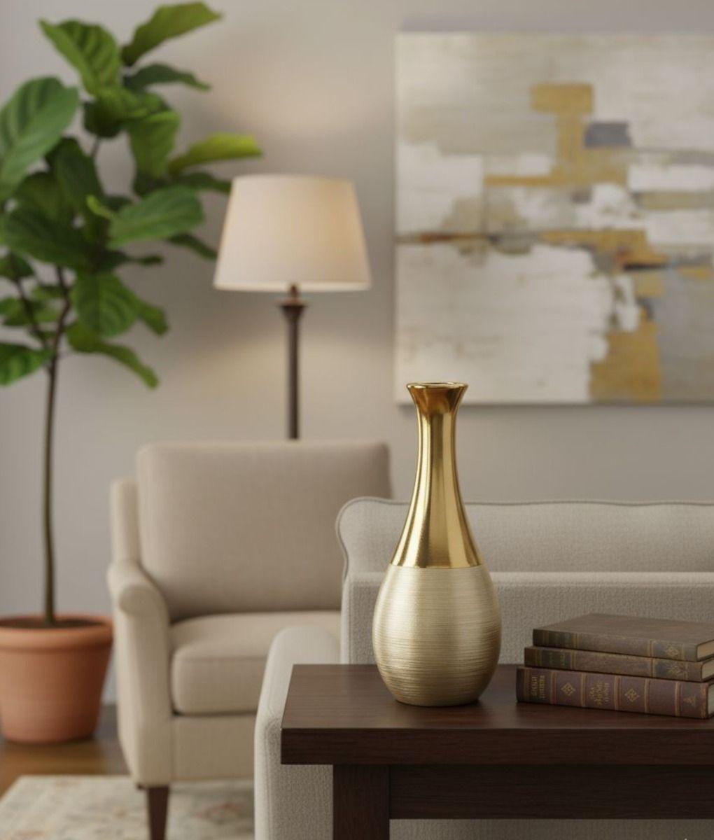 Florero Decorativo Moderno Silueta Gota Textura Dual Jhn-9