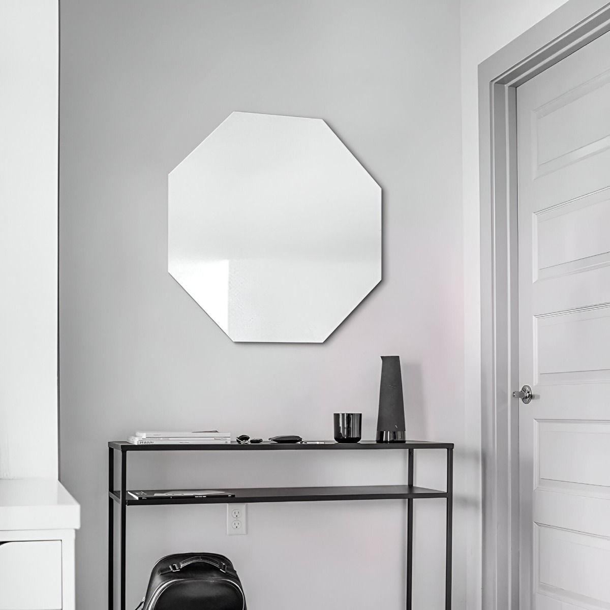 Espejo Pared Octagonal Biselado Geométrico Decorativo Jhn-9