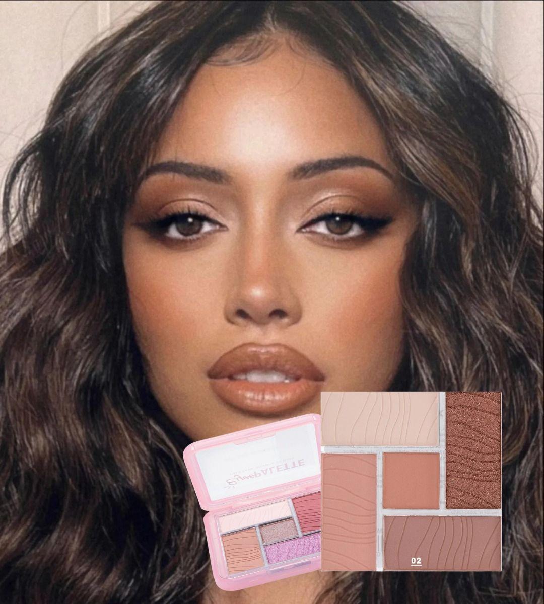 Set 2 Sombra Ojos Paleta 5 Tonos Vibrante Suave Duradera Jhn-5