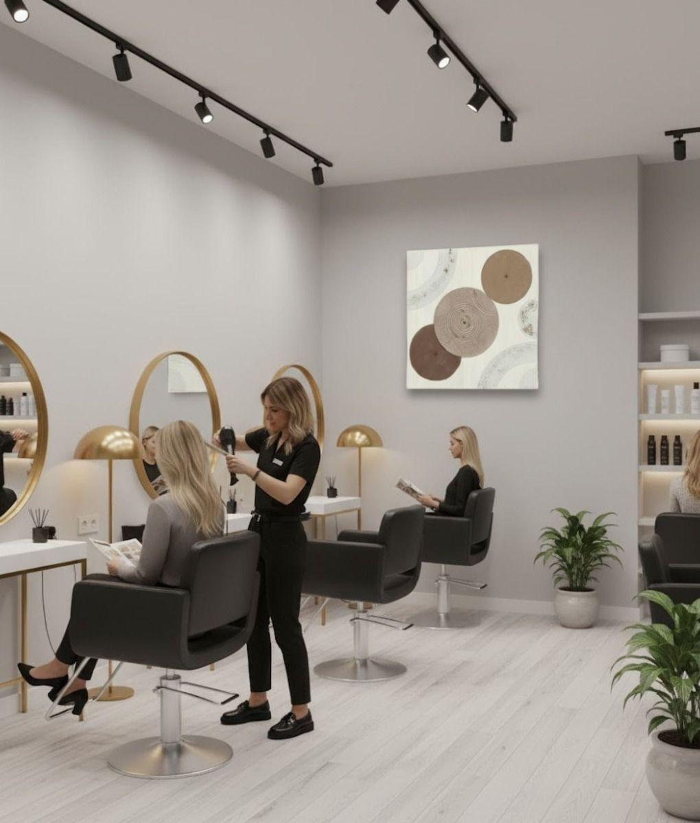 Cuadro Decorativo Abstracto Círculos Adorno Pared Jhn-3