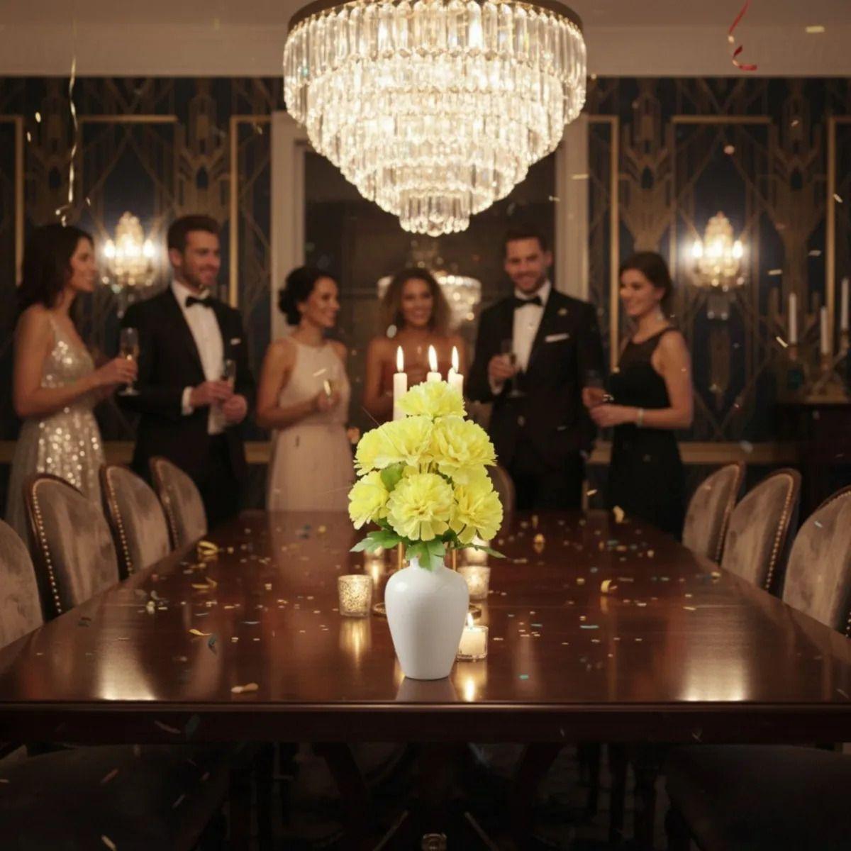 Set 3 Ramo Floral Artificial Decorativo Hogar Adorno Jhn-3