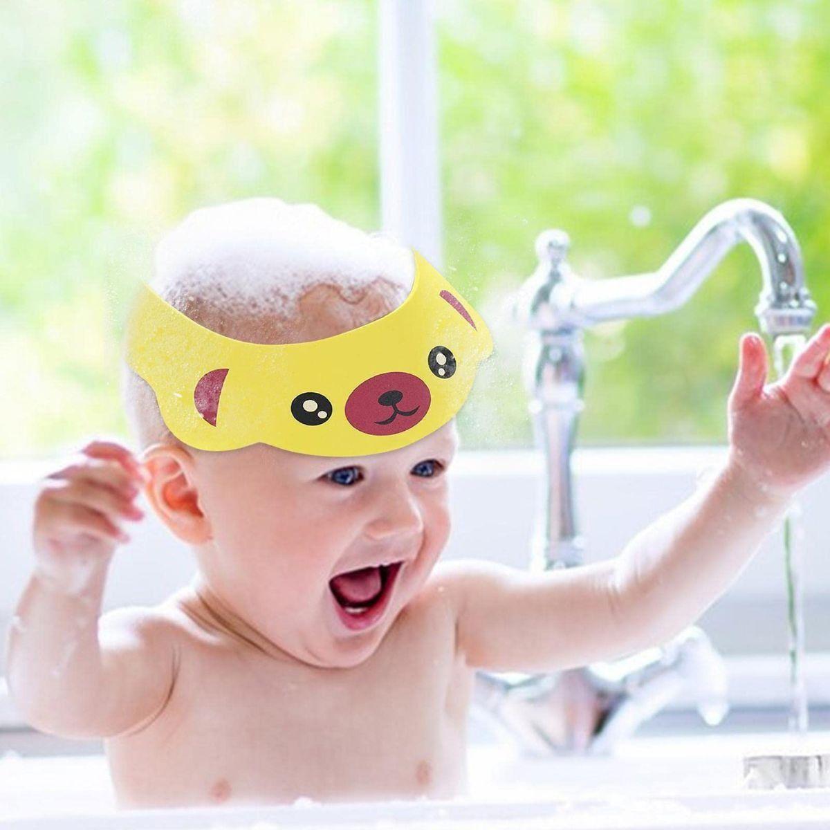 SET 10 VISERA GORRO DUCHA PROTECTOR OJOS 0-6 AÑOS LAU-2