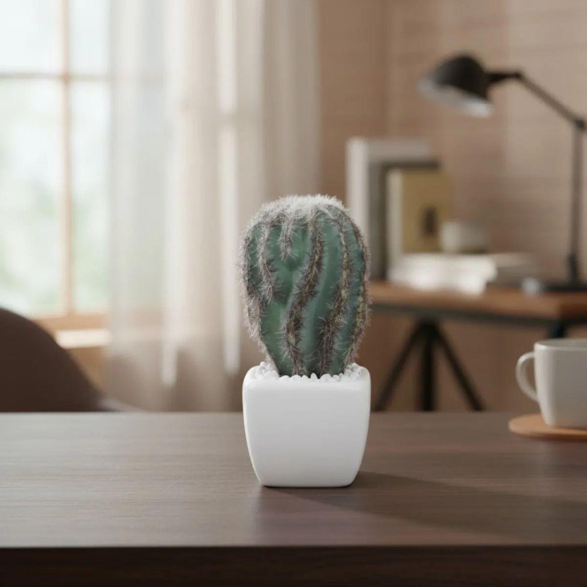 Planta Artificial Cactus Mini Decorativo Minimalista Jhn-4