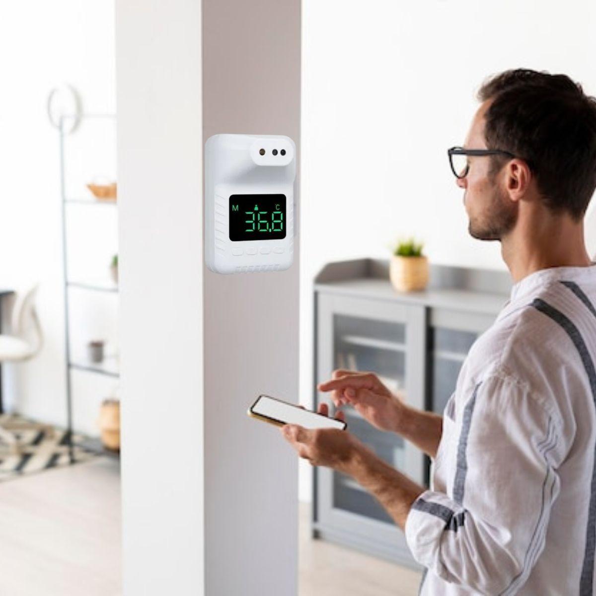 TERMOMETRO INFRARROJO DE PARED SIN CONTACTO MODERNO LAU-6