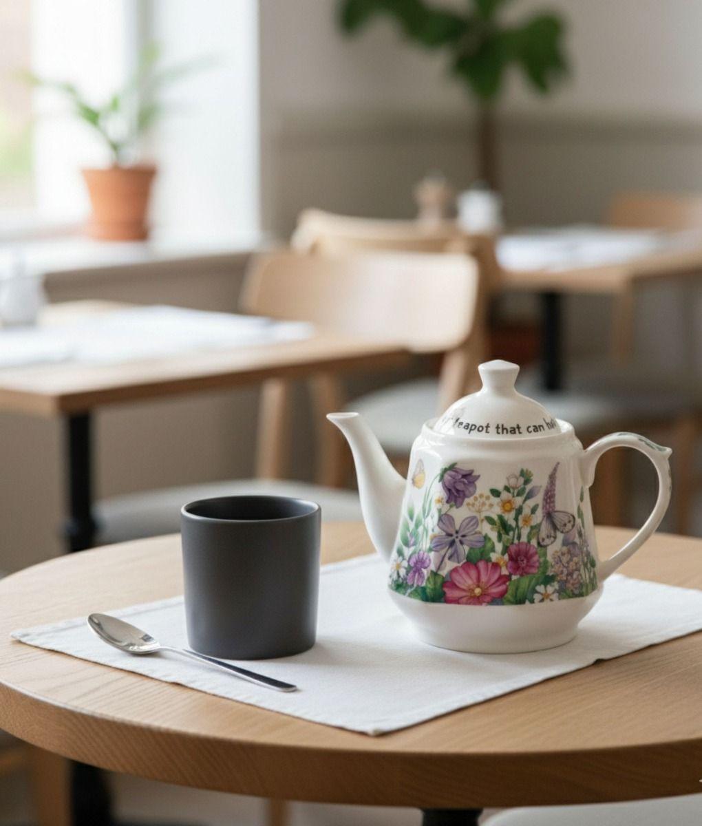 Tetera Diseño Botánico Belleza Natural Decoración Hogar Jhn-7