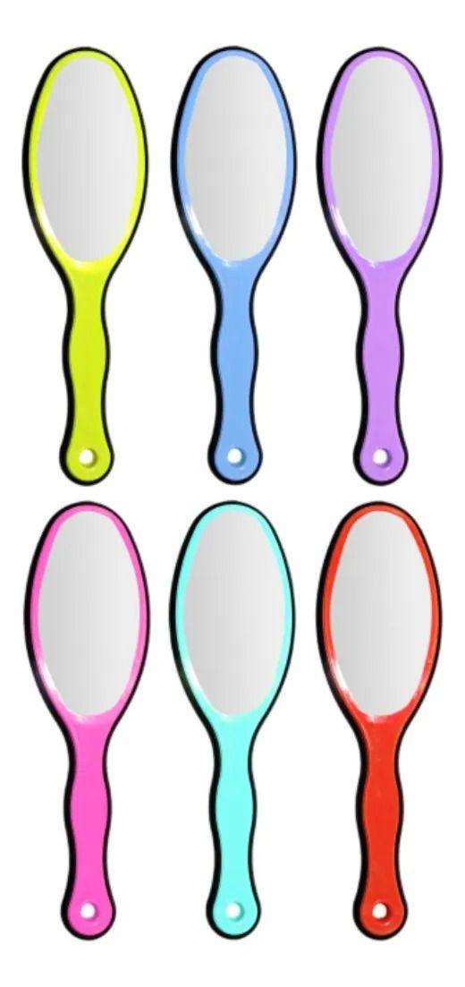 PAQ 12 CEPILLOS CON ESPEJO CERDAS SUAVE FLEXIBLE LAU-3
