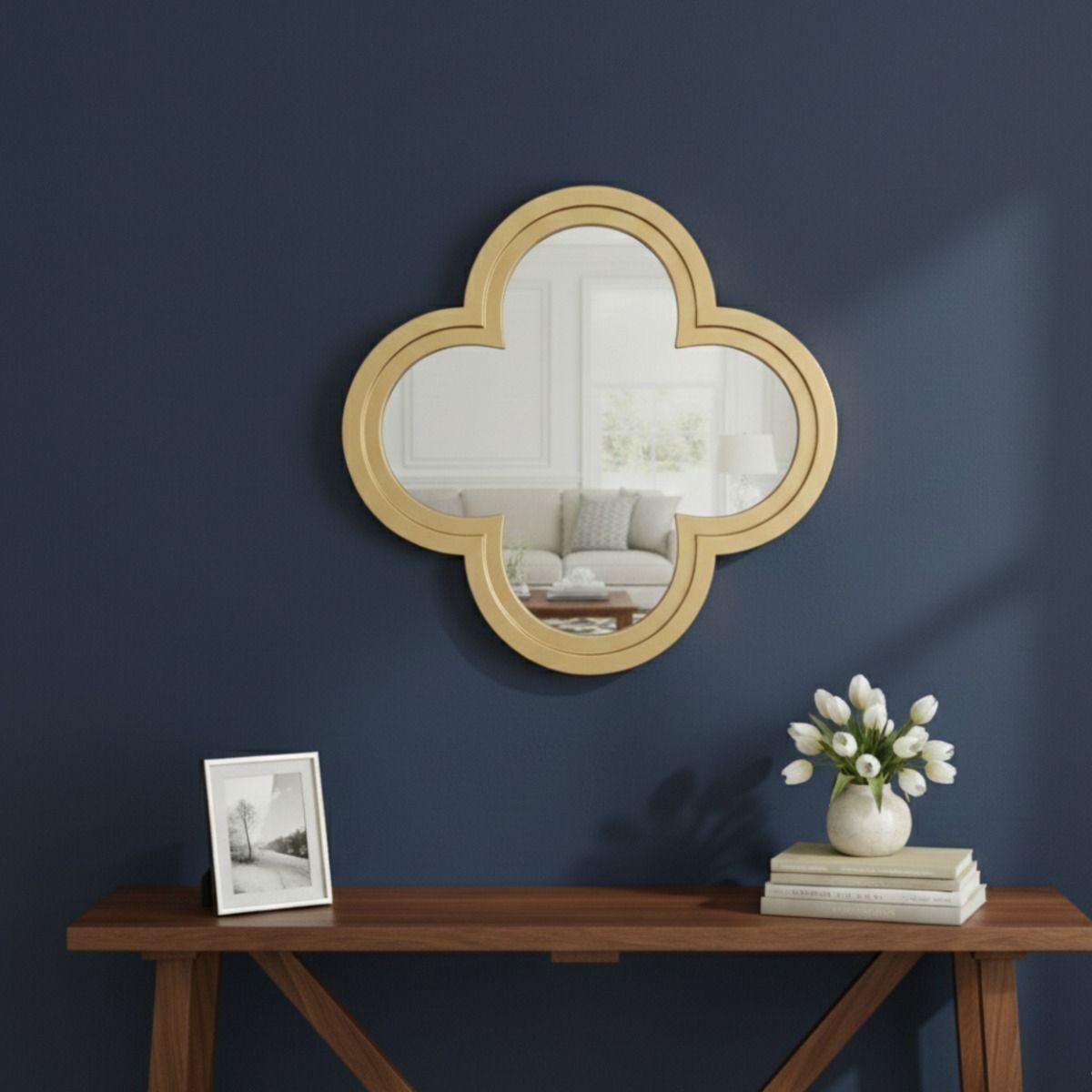 Espejo Pared Decorativo Estilo Diseño Flor Ciruelo Hogar Jhn-6