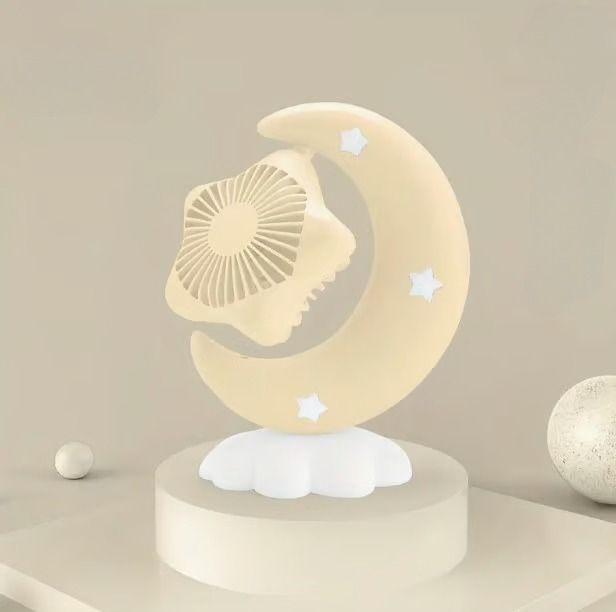 Mini Ventilador Escritorio USB Luz Nocturna Niños Niñas Lau-8
