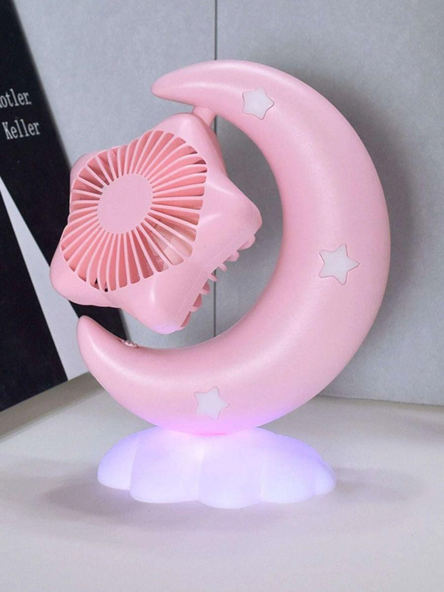 Mini Ventilador Escritorio USB Luz Nocturna Niños Niñas Lau-9