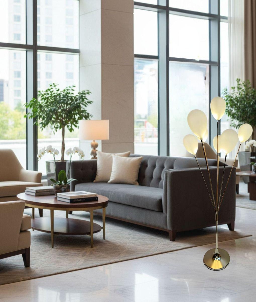 Lámpara Decorativa Pie Diseño Globos Pedestal Hogar Jhn-7