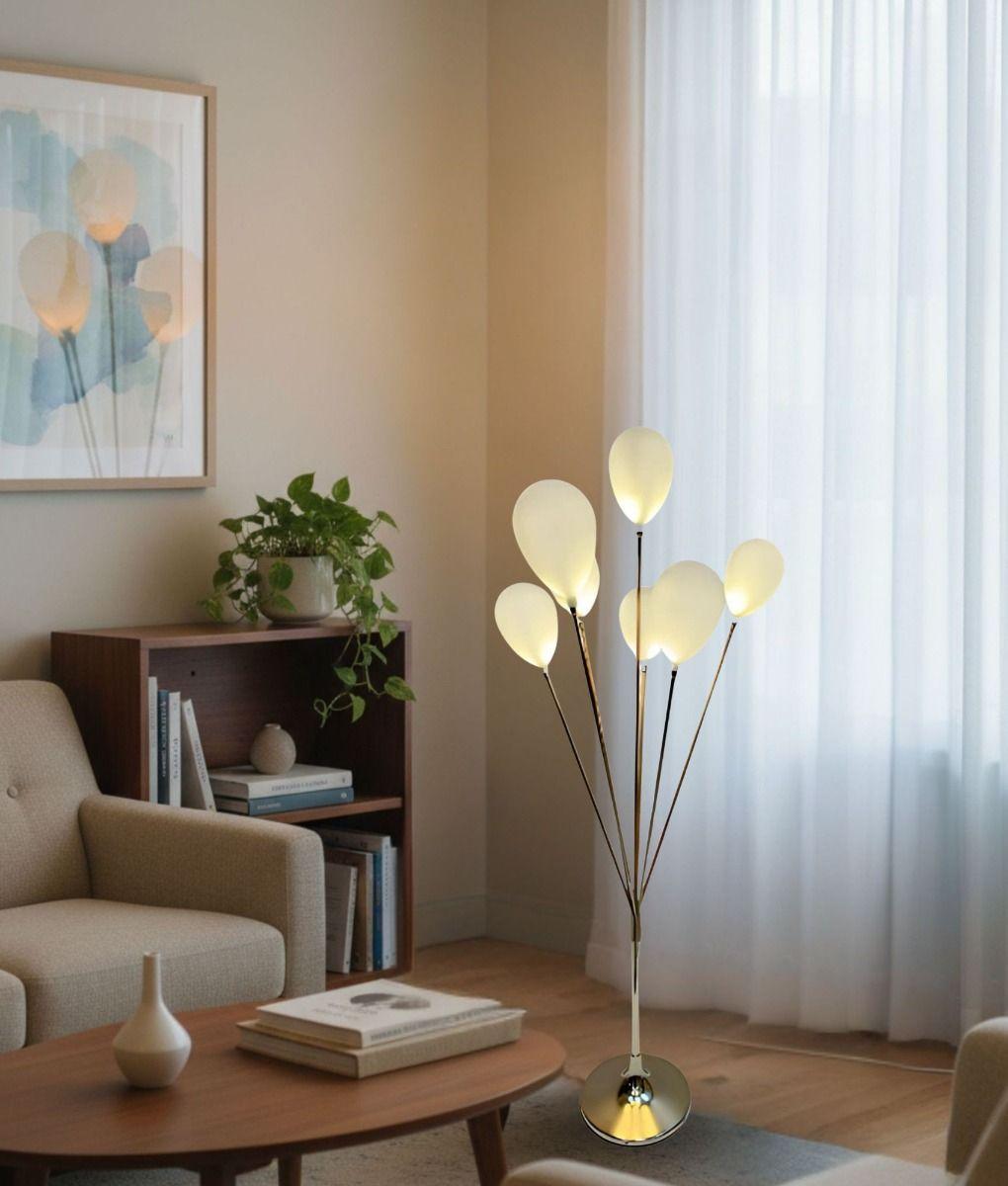 Lámpara Decorativa Pie Diseño Globos Pedestal Hogar Jhn-8