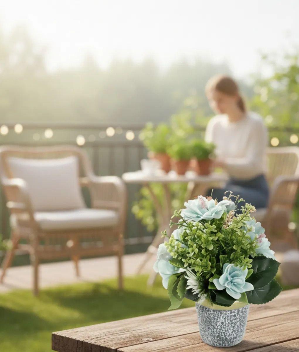 Planta Artificial Decorativa Armonía Floral Compacto Jhn-3