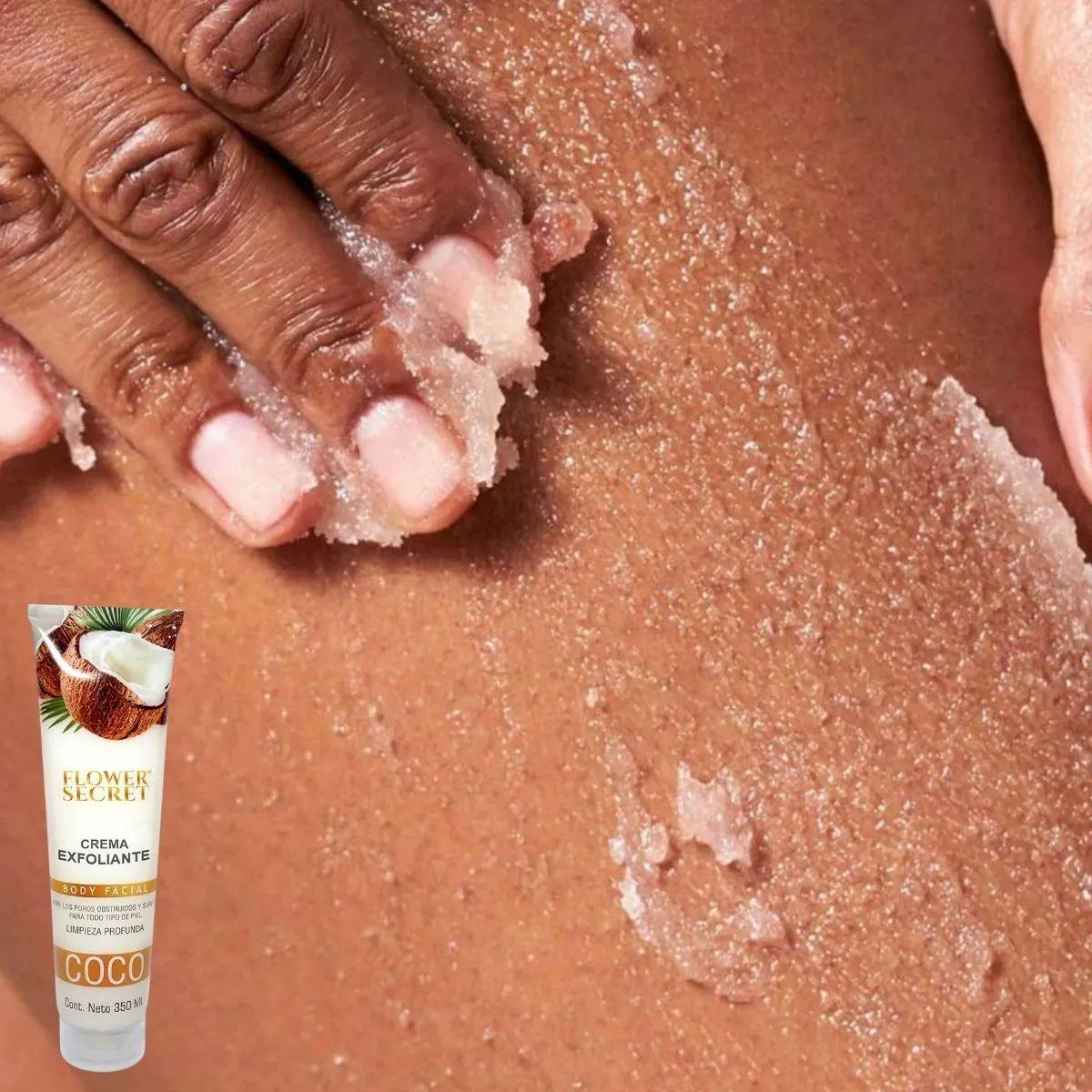 Set 2 Cremas Exfoliantes Corporal Coco Limpieza Profunda Lau-3
