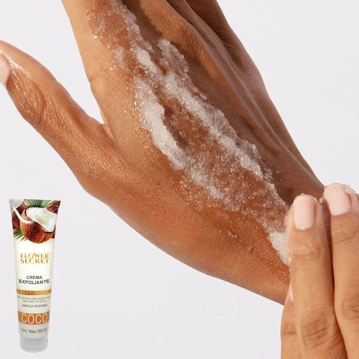 Set 2 Cremas Exfoliantes Corporal Coco Limpieza Profunda Lau-4