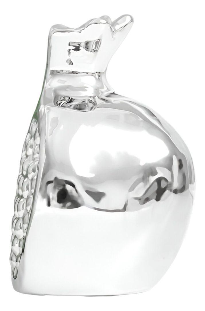 Set 3 Escultura Figura Fruta Decoración Mesa Plateado Jhn-2