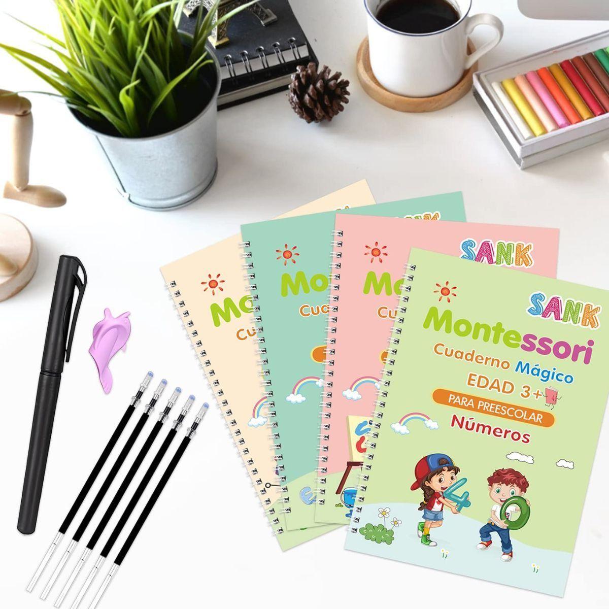 PACK 8 CUADERNOS MAGICOS APRENDIZAJES CALIGRAFIA NIÑOS LAU-9