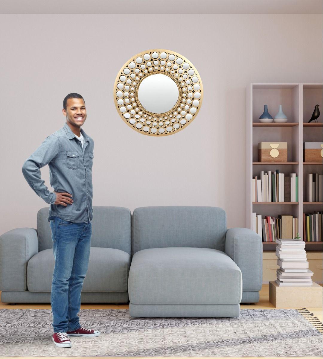 Espejo Pared Decorativo Circular Moderno Minimalista Jhn-5
