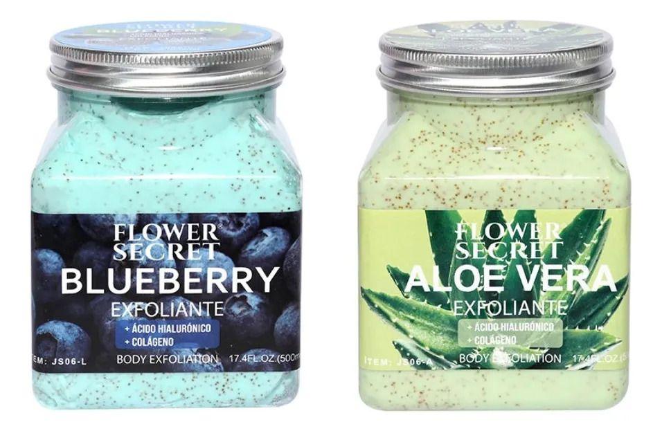 Set 2 Cremas Exfoliantes Corporal de Aloe Vera Piel Lau-0