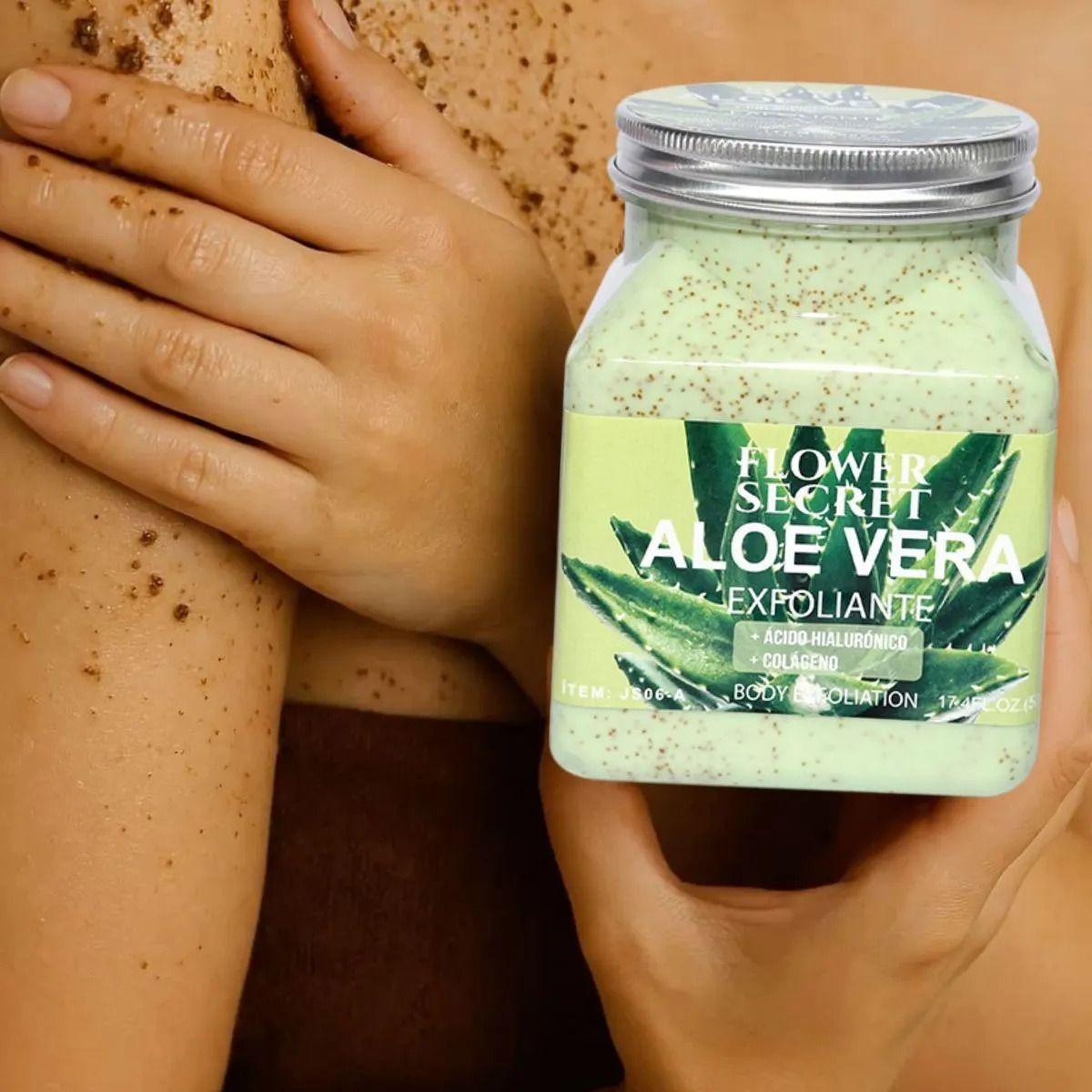 Set 2 Cremas Exfoliantes Corporal de Aloe Vera Piel Lau-6