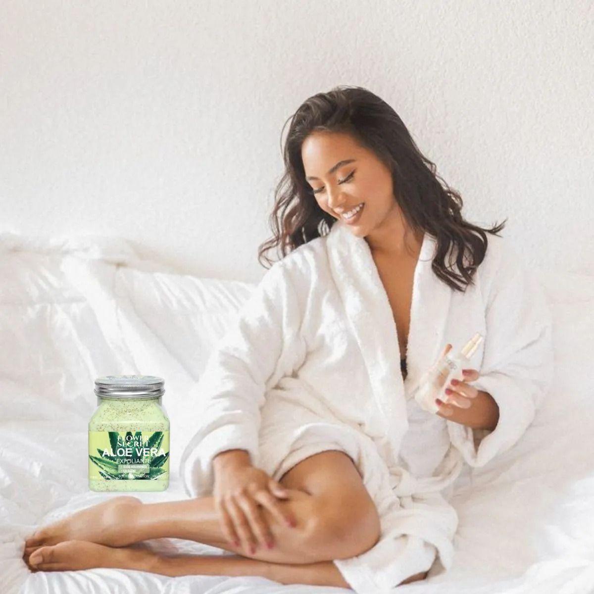 Set 2 Cremas Exfoliantes Corporal de Aloe Vera Piel Lau-8