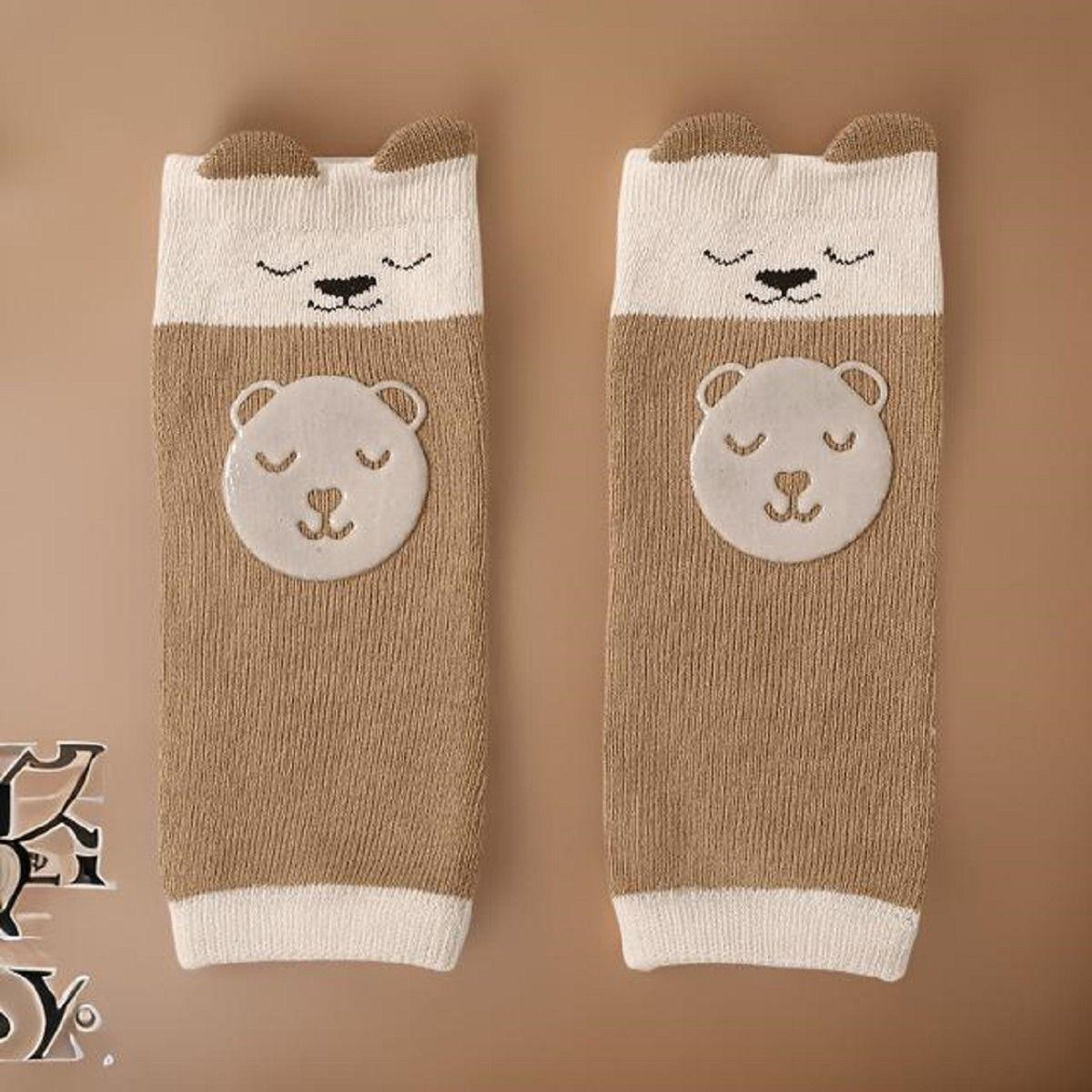 Set 5 Rodilleras Largas Algodón Diseño Animales Bebe Lau-2