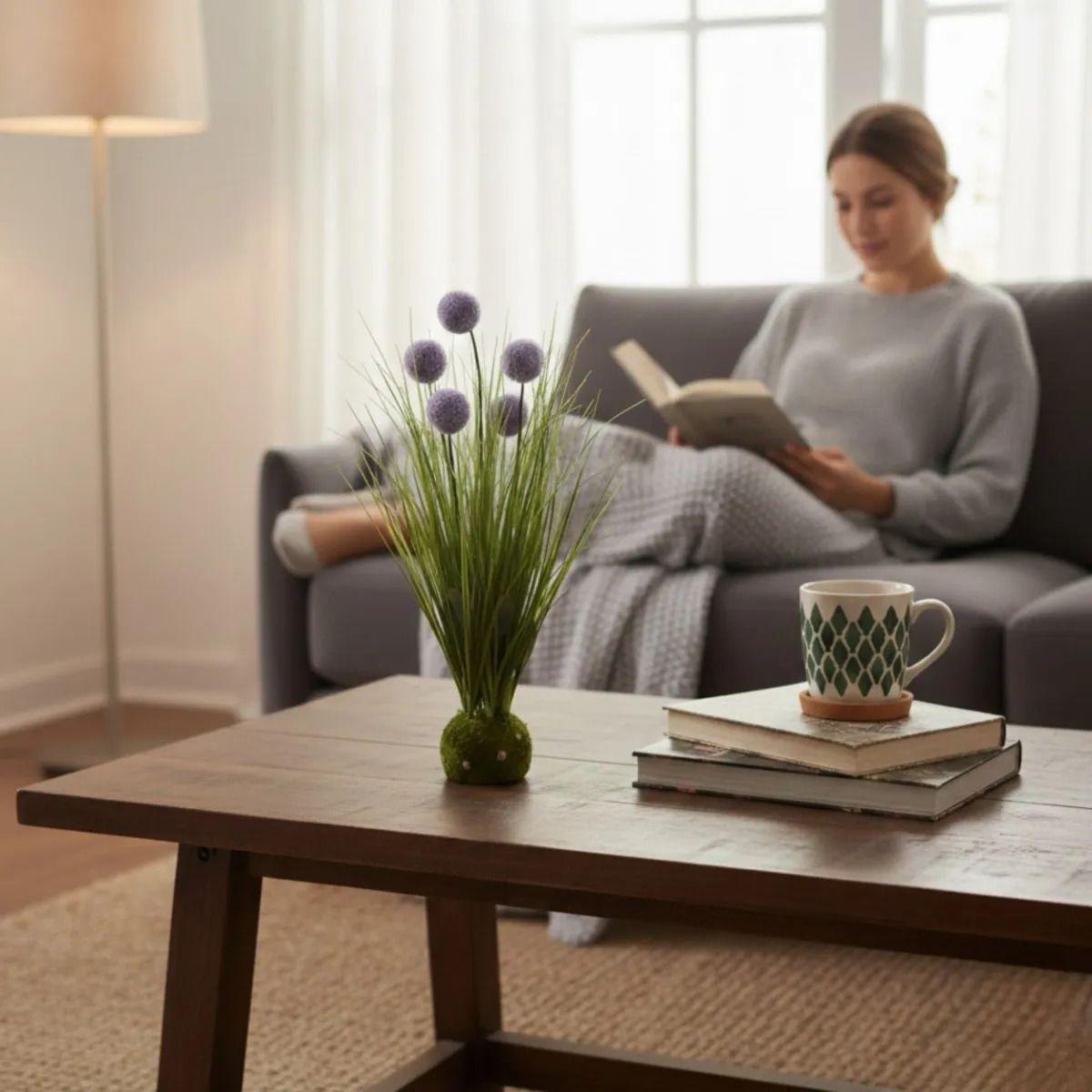 Adorno Floral Artificial Esfera Silvestre Musgo Hogar Jhn-3