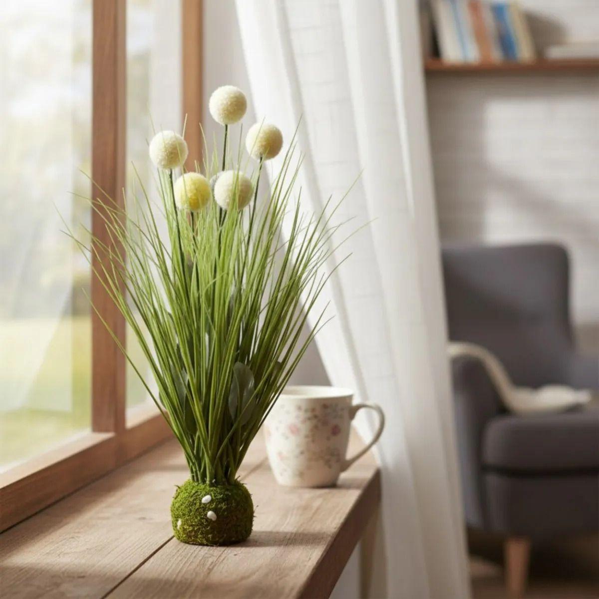 Adorno Floral Artificial Esfera Silvestre Musgo Hogar Jhn-6