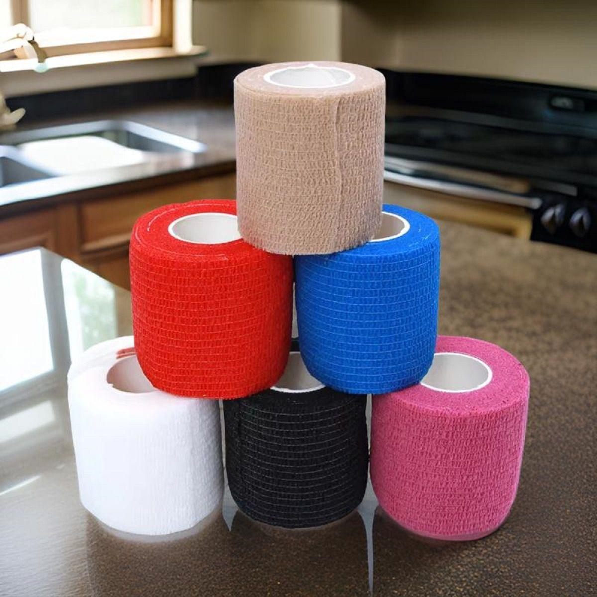 Set 7 Vendas Coban Elástica Primeros Auxilios 7,5cmx4,5m Lau-9