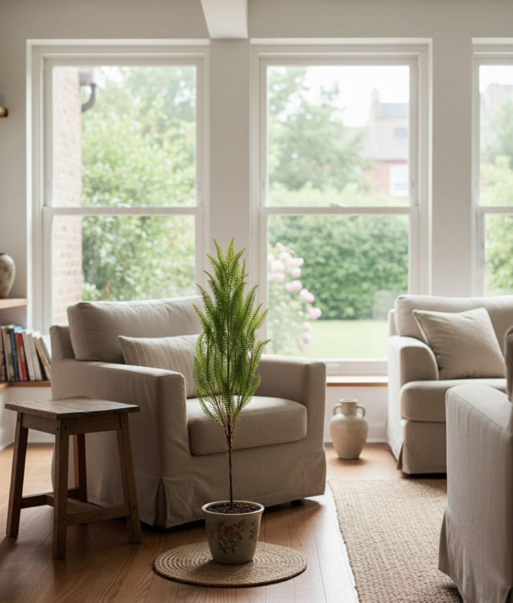 Planta Artificial Helecho Ramificado Bosque Adorno Jhn-7