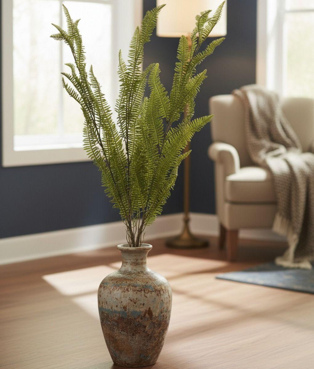 Planta Artificial Helecho Ramificado Bosque Adorno Jhn-8