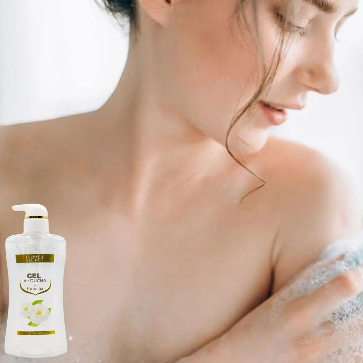 Set 2 Gel de Ducha Aroma Camelia Hidrata Nutre Baño Spa Lau-3