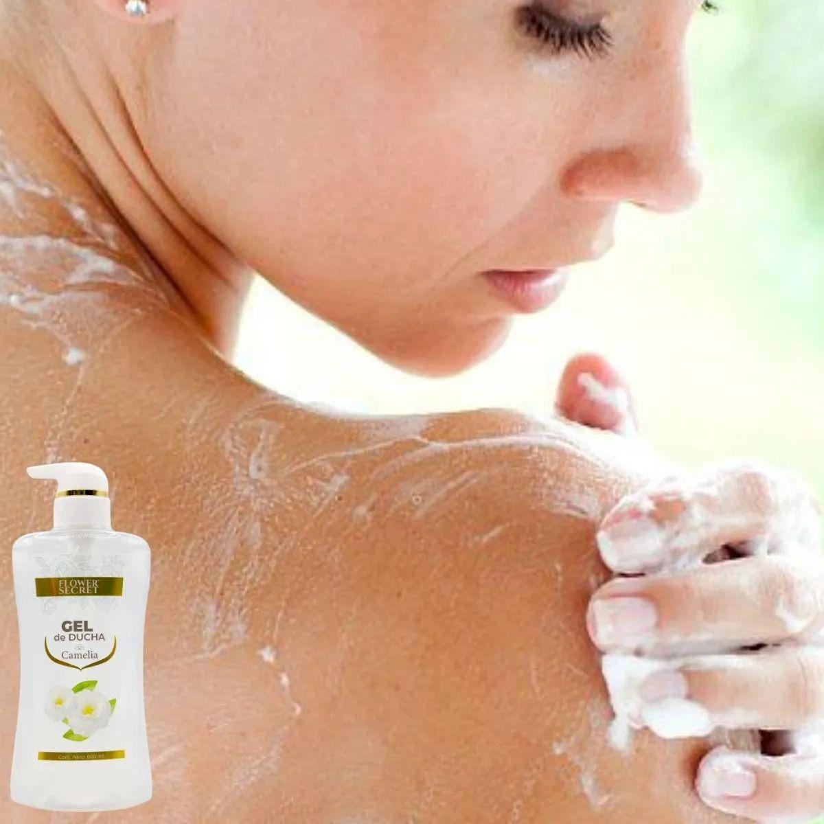 Set 2 Gel de Ducha Aroma Camelia Hidrata Nutre Baño Spa Lau-5