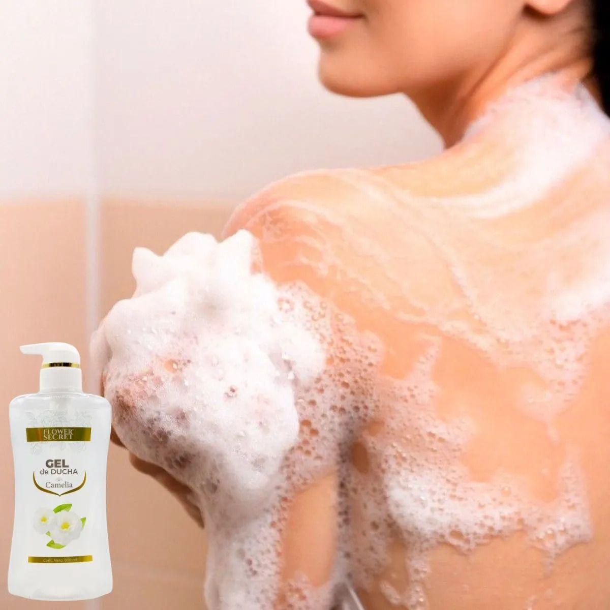Set 2 Gel de Ducha Aroma Camelia Hidrata Nutre Baño Spa Lau-6