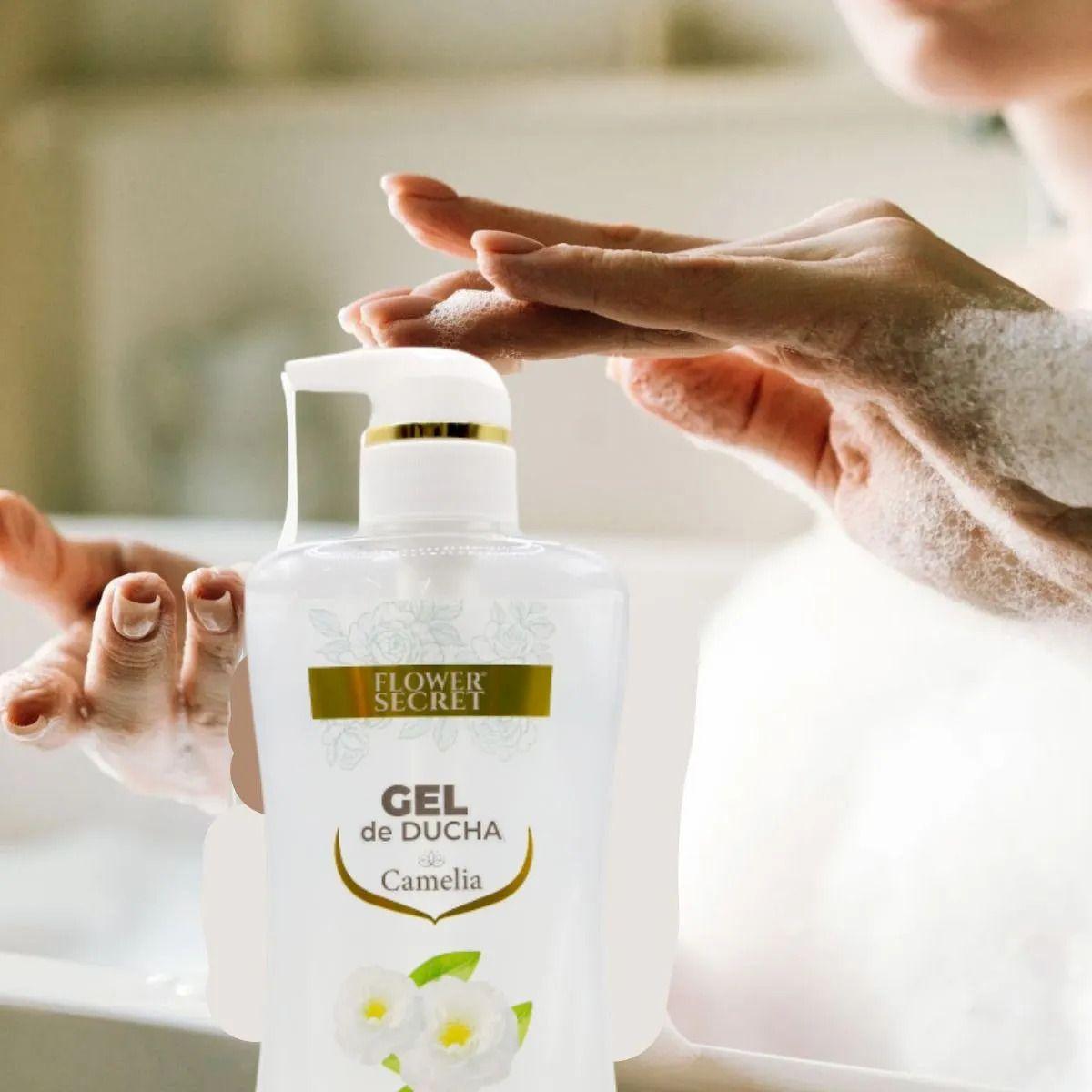 Set 2 Gel de Ducha Aroma Camelia Hidrata Nutre Baño Spa Lau-8