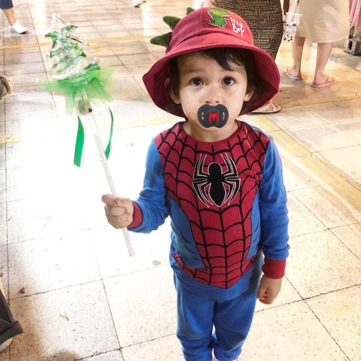 SET 3 CHUPETES SUPERHEROES ANATOMICO DIVERTIDO BEBE LAU-7