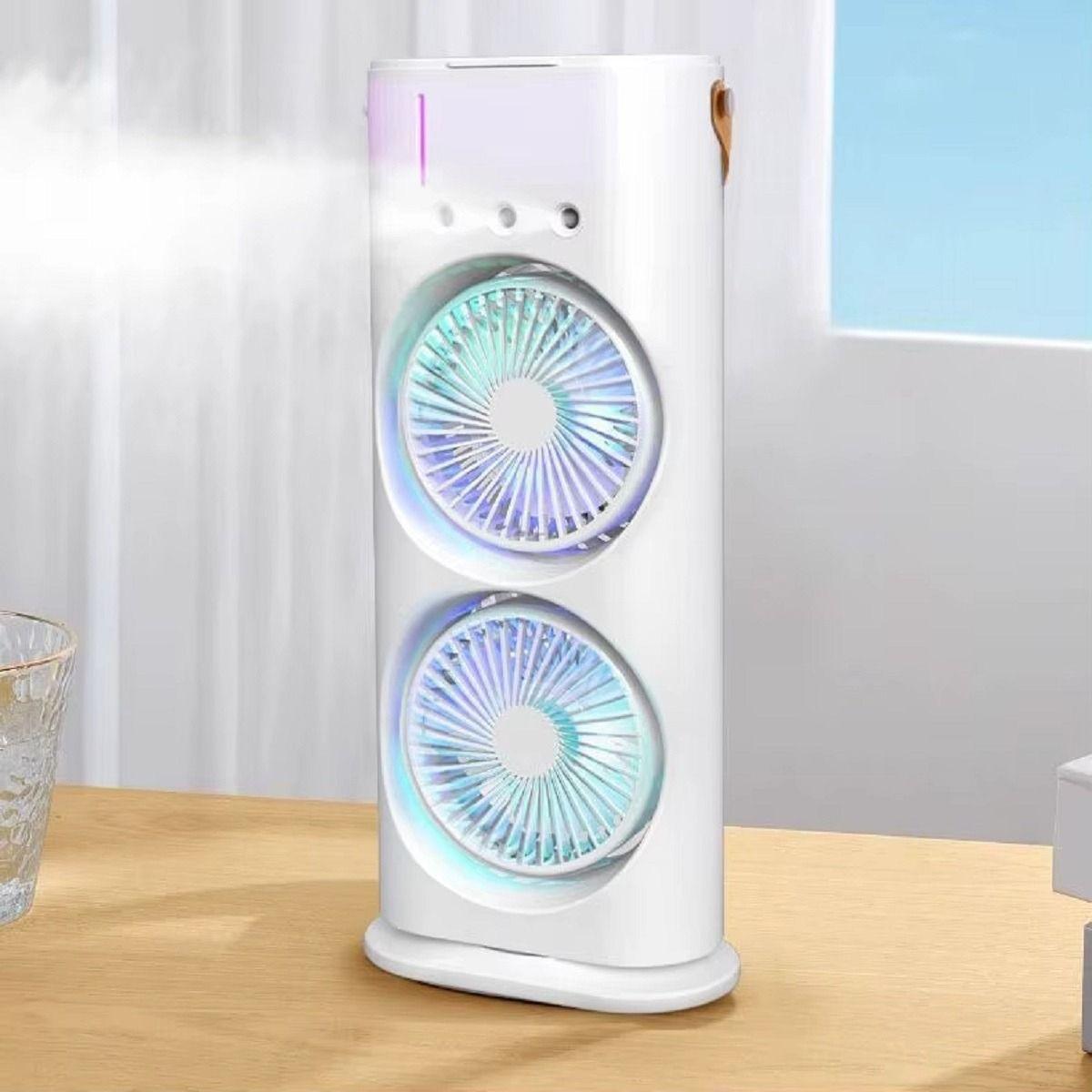 Ventilador Portátil Escritorio Doble 12'' Práctico Hogar Lau-4