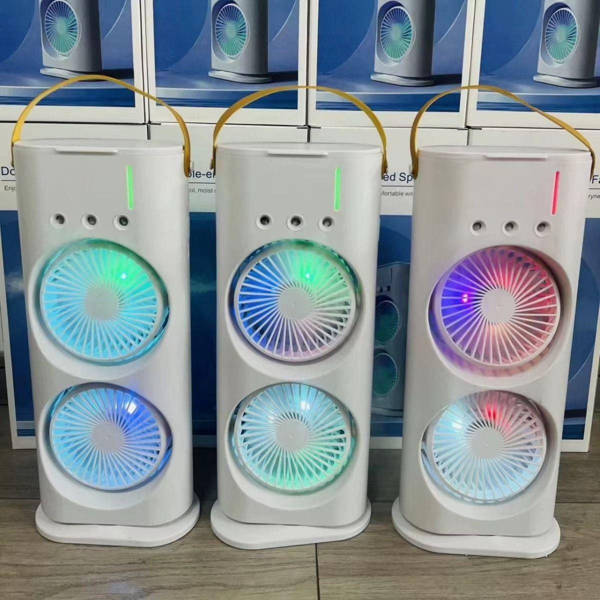 Ventilador Portátil Escritorio Doble 12'' Práctico Hogar Lau-7