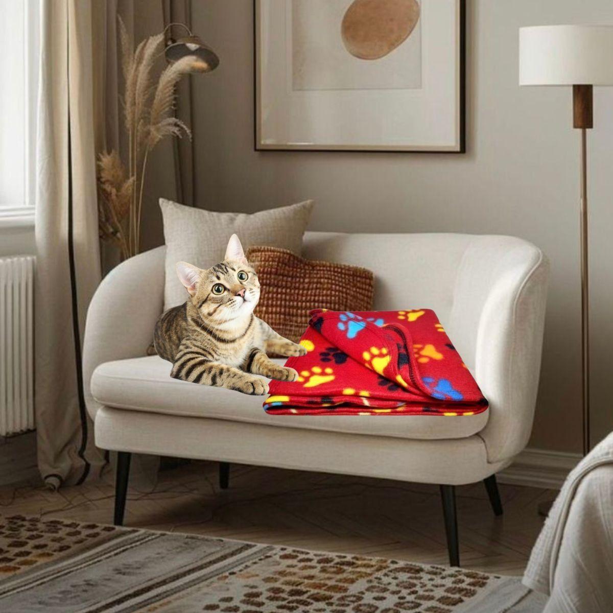 SET 3 MANTAS  PARA MASCOTAS SUAVES PERRO GATOS 100X70CM LAU-3