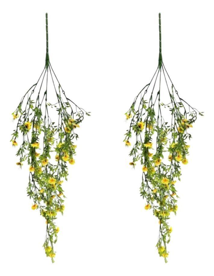 Set 2 Flores Artificiales Enredadera Colgante Adorno Jhn-2