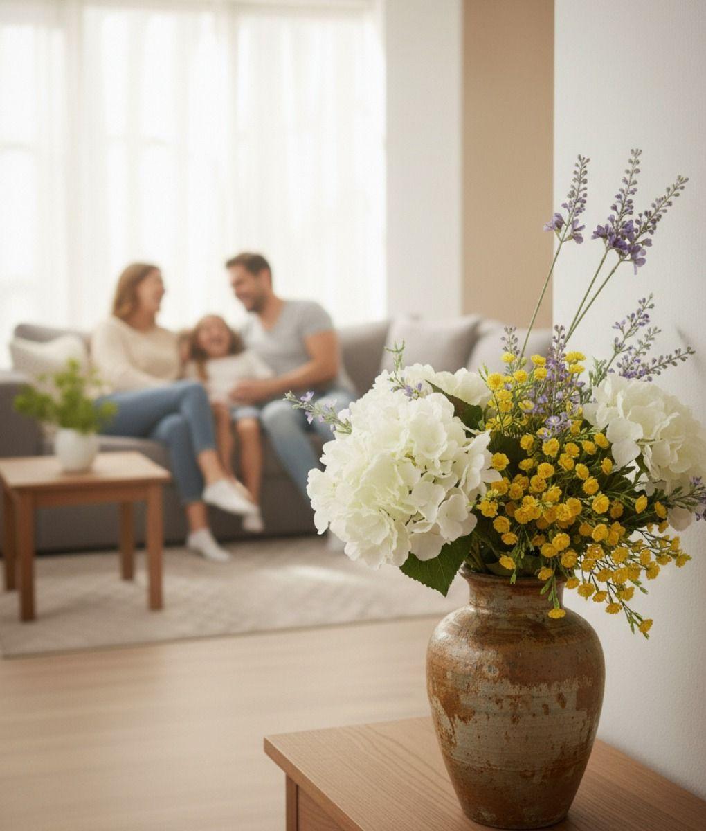 Set 2 Flores Artificiales Enredadera Colgante Adorno Jhn-3