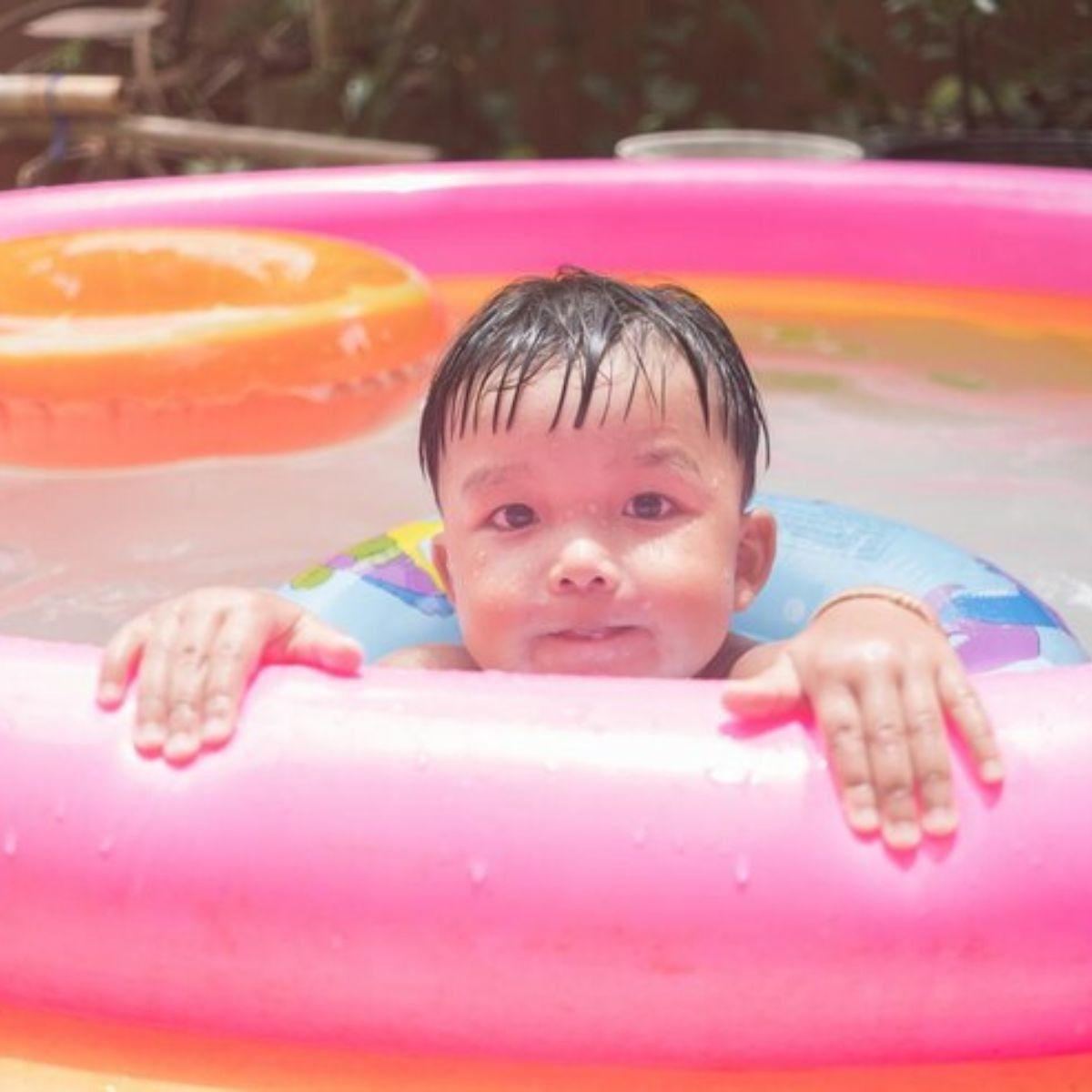 PISCINA INFLABLE REDONDA PVC PATIO INTERIOR HOGAR NIÑOS LAU-7