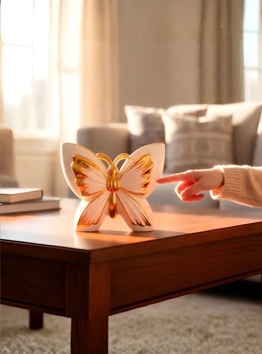 Florero Decorativo Diseño Figura Mariposa Moderna Jhn-3