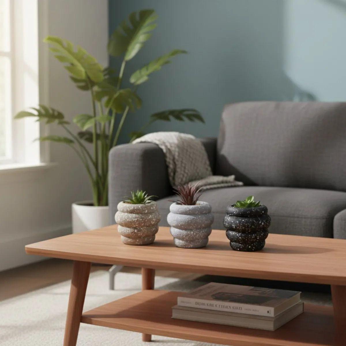 Set 2 Planta Artificial Decorativa Suculenta Nórdica Jhn-7