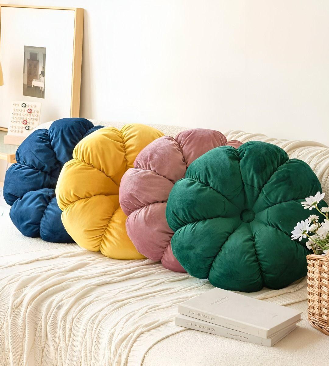 Cojín Redondo Almohada Calabaza Decoración Hogar Jhn-6