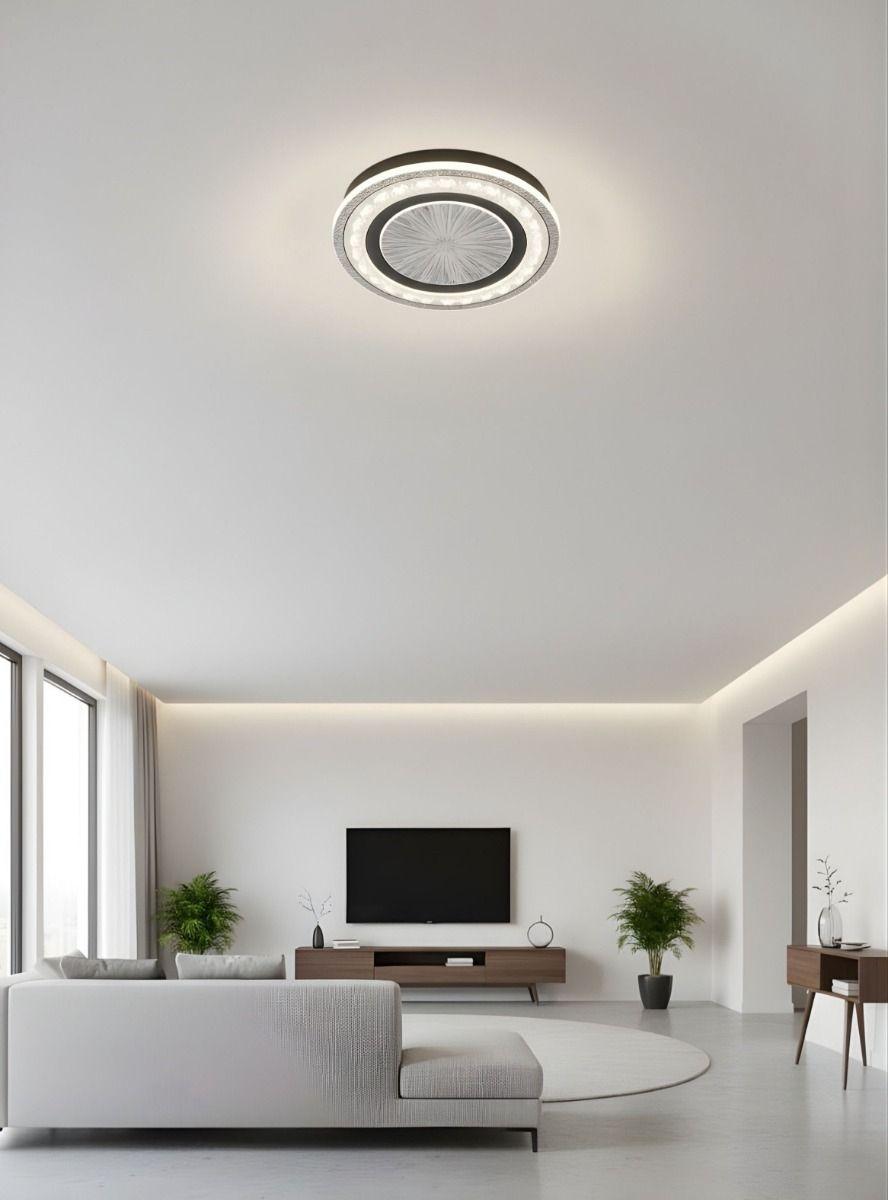 Lámpara Techo Plafón LED Diseño Escultural Patrón Radial Jhn-8